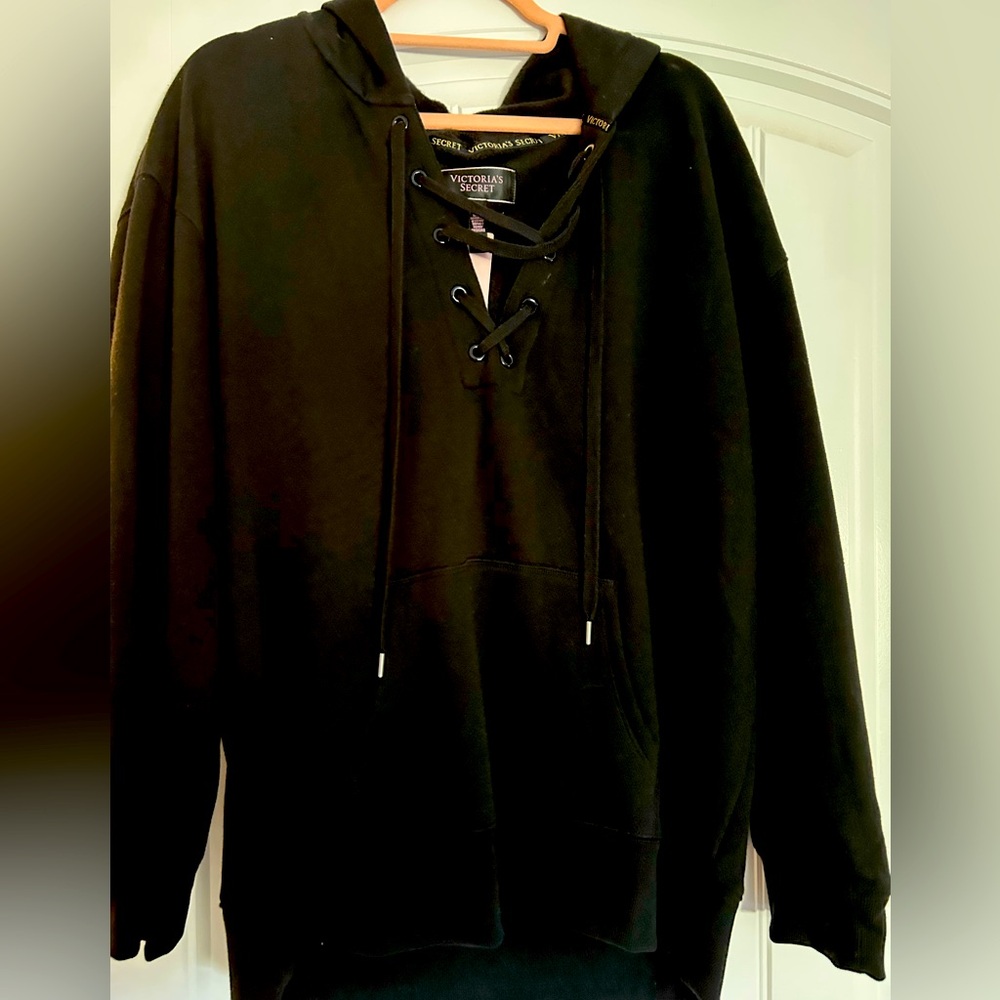 NWT VS Lace up Hooded Sweatshirt
